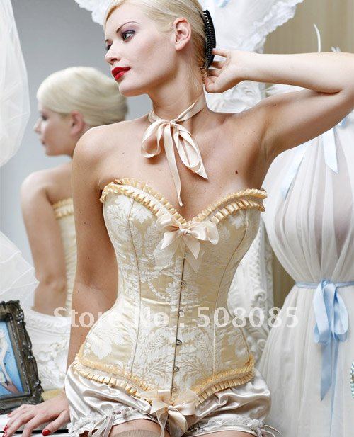 Free shipping Fancy Ball Corset Bust set Q5065