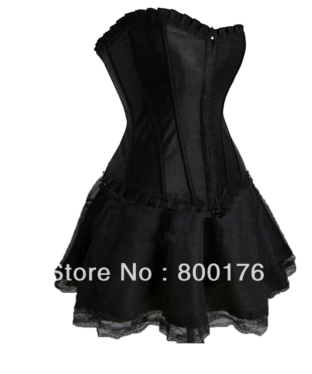 free shipping Fancy Corset Dress Moulin Rouge Burlesque TUTU Costume Ladies Lingerie 1296 S-2XL