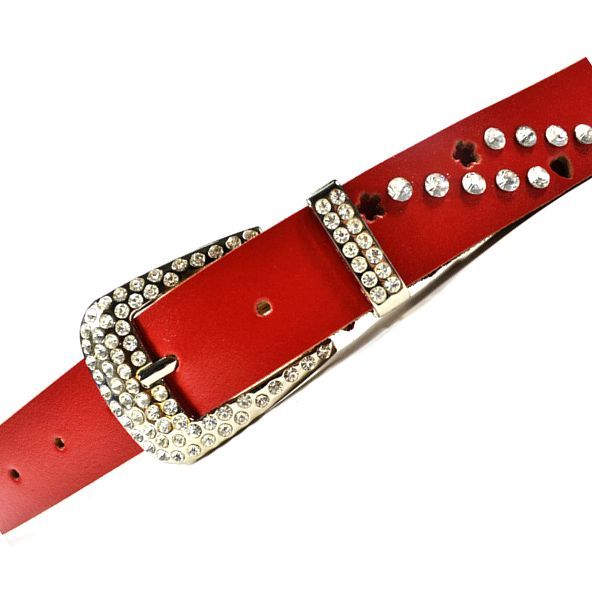 Free shipping Fashion all-match women's rhinestone belt women's genuine leather belt cutout women's belt strap belt A498