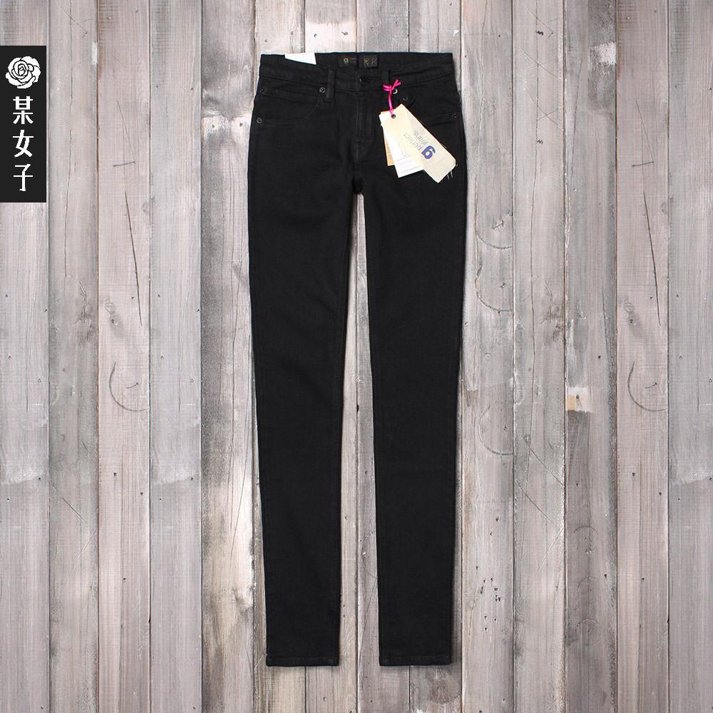 Free Shipping Fashion autumn and winter Women black elastic pencil pants skinny 0.49kg