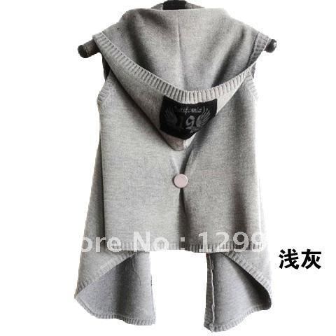 Free Shipping Fashion Autumn women's loose cardigan plus size cape sweater outerwear vest