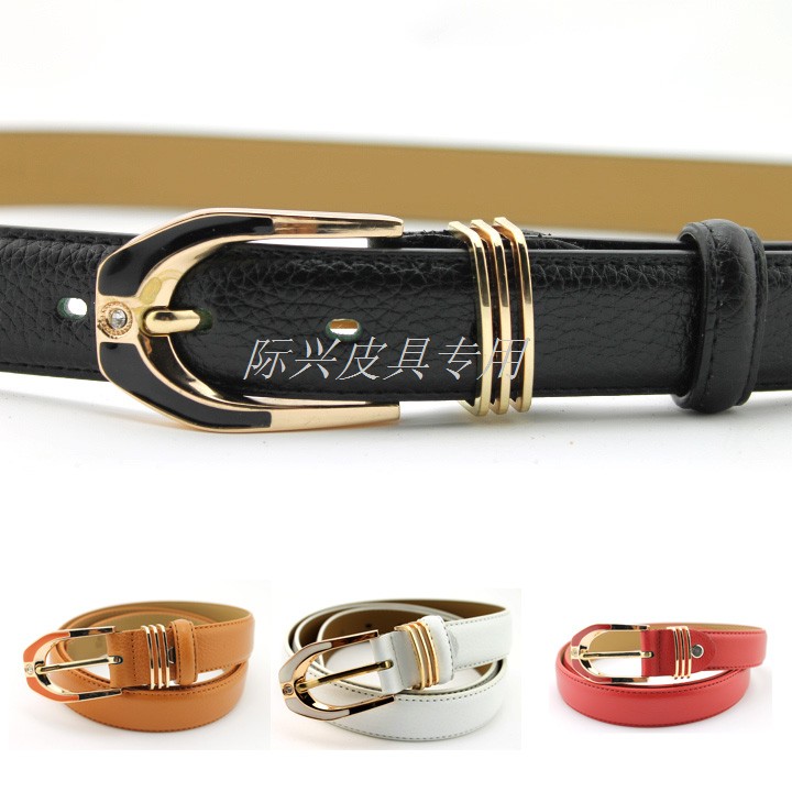 Free shipping Fashion casual genuine leather belt women's all-match strap Women decoration cowhide belt pin buckle