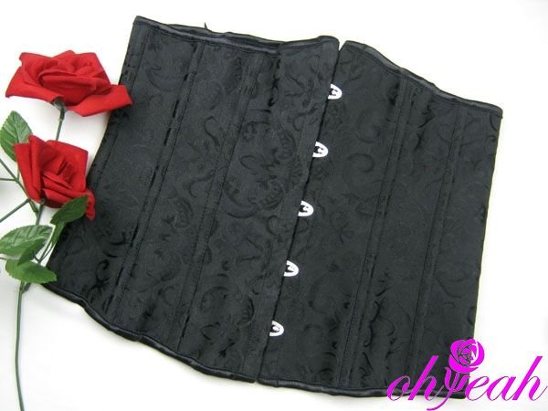 Free Shipping Fashion design black Brocade plus size bustiers sexy corset for women DY70551 (3XL,4XL,5XL,6XL)