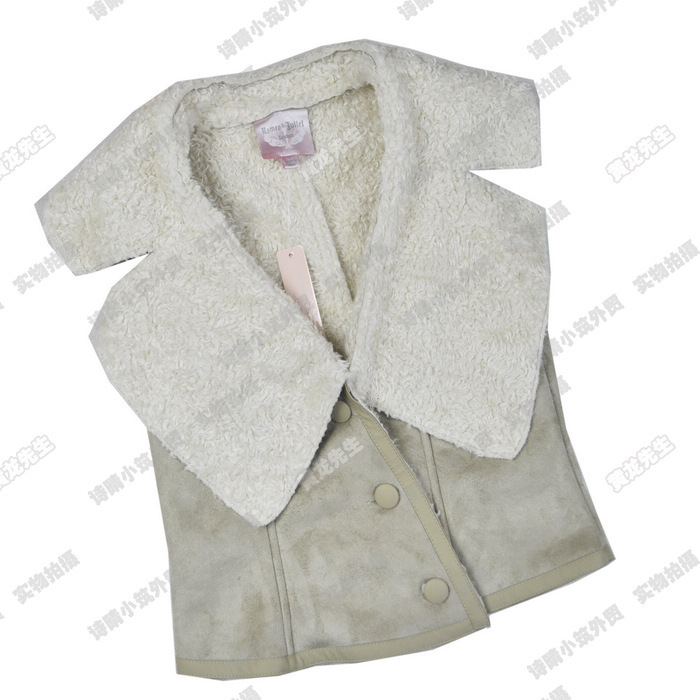 FREE SHIPPING! Fashion female fur one piece faux vest Women outerwear chamois vest