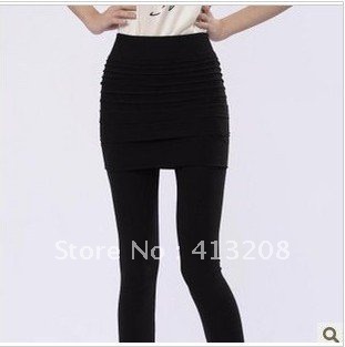 Free Shipping fashion Fold culottes False two package Hip high waist culottes leggings,jeans stockings socks,pantyhose wholesale