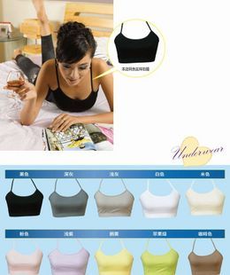 Free shipping Fashion h 2012 women's tube top tube top halter-neck spaghetti strap basic bra basic small vest