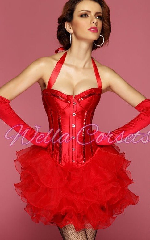 Free shipping! fashion hot red corsets and bustiers ,bustier corset wholesale retail WL8005