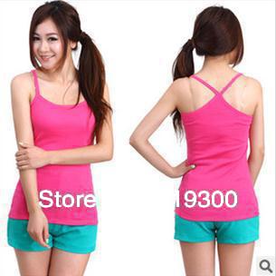 Free Shipping!!!Fashion ladies' tank top vest,hollow-out Y style camisoles, women's sexy waistcoat ,5 pieces/lot  #CS10