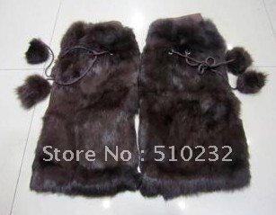 Free Shipping! Fashion leg warmer for women, genuine rabbit fur leg warmers