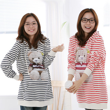 Free Shipping fashion New arrival autumn and winter bear maternity clothing maternity top t-shirt