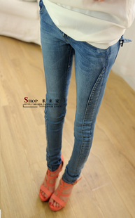 Free Shipping Fashion normic water wash tight-fitting package pp pencil pants female skinny jeans 855