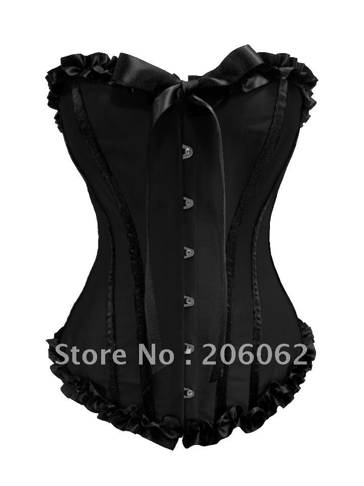 Free shipping- Fashion  satin strapless corset