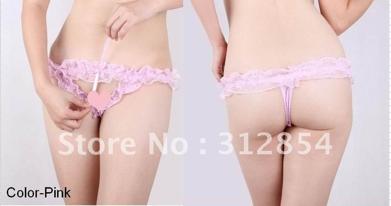 Free Shipping Fashion Sexy Women Lace G string Black Color Transparent Charming Popular Ladies Satin Panties 3 pieces Nancy Peng