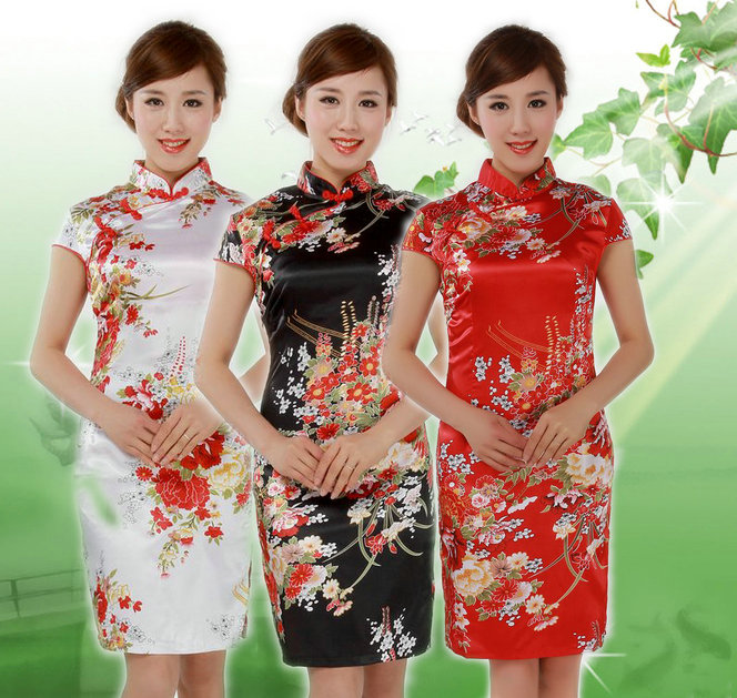 Free shipping  fashion vintage short qipao summer 2012 women's cheongsam one-piece dress women's tang suit