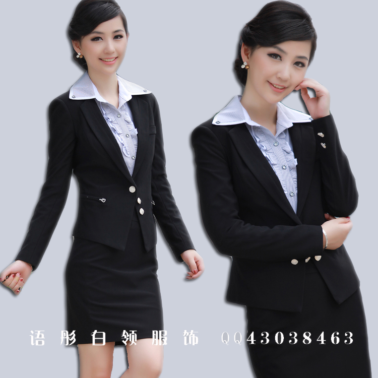 Free shipping Fashion women's formal set spring women suit set work wear gentlewomen set dresses