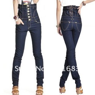 Free Shipping Fashion Women's girdling The siamese twins Jeans,Ladie's pants,women's jeans