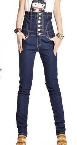 Free Shipping Fashion Women's girdling The siamese twins Jeans,Ladie's pants,women's jeans P3128