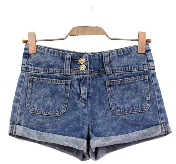 Free shipping,Fashion Wornout Hot Pants,Lady Wash Denim High-waist Shorts