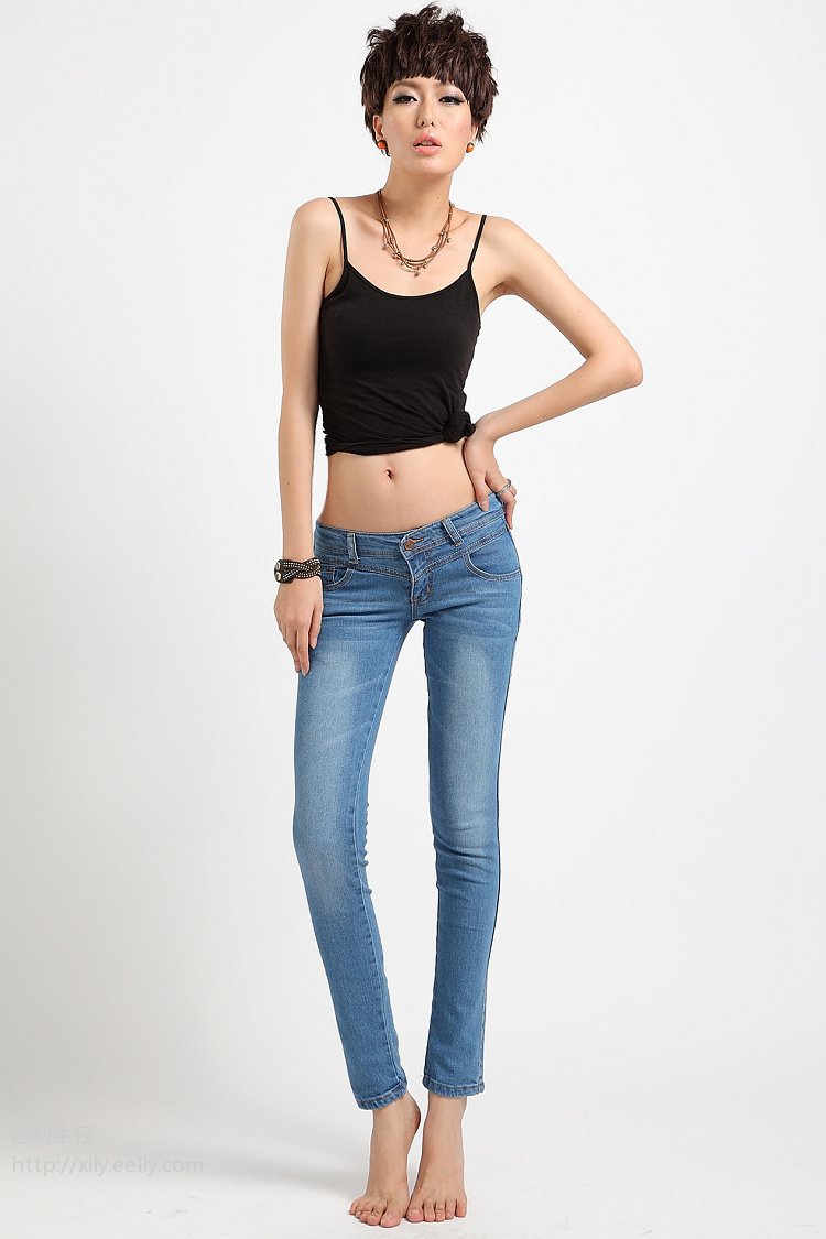 Free shipping FAST DEAL IFly 2013 fasion good quality female Low Waist Skinny Jeans for women  L903