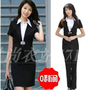 Free shipping Female fashion olol slim formal work clothes short short-sleeve skirt