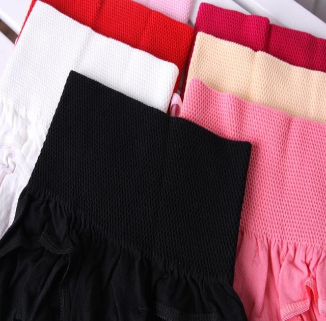 Free Shipping Female postpartum abdomen drawing butt-lifting panties cotton panties tiebelt in high waist body shaping pants