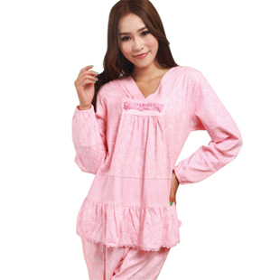 Free Shipping Female princess sleepwear fashion women's long-sleeve sleepwear lounge set 10