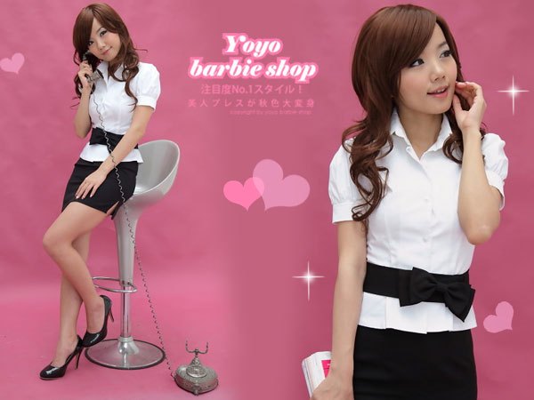 Free shipping! Female secretary work wear set female professional set women's fashion skirt summer gentlewomen suit