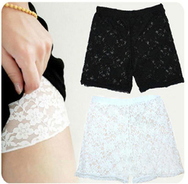 Free shipping Female sexy rose full lace legging shorts