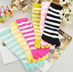 Free shipping female Soft five toes Sock Cotton Home Socks cartoon socks Cute Beautifulsocks  0432