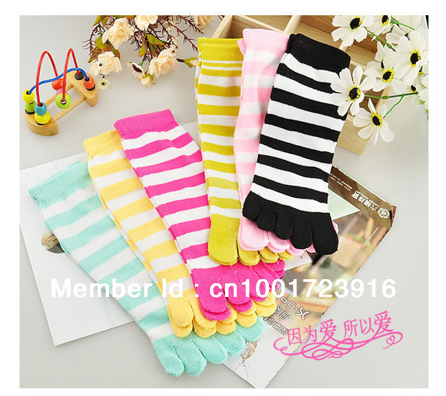 Free shipping female Soft five toes Sock Cotton Home Socks cartoon socks Cute Beautifulsocks