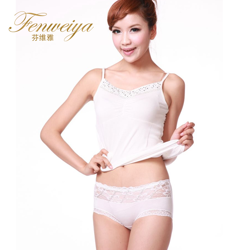 Free shipping, Fen Weiya pants for female hollow  lace thin comfortable breathable low-waist