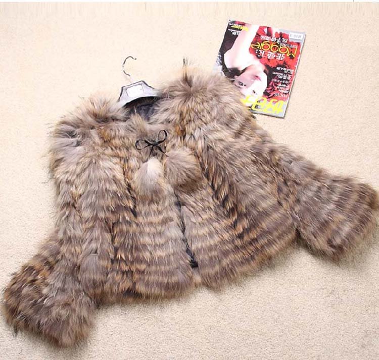 FREE SHIPPING* FINN RACCOON FUR JACKET/COAT* MIXED ORDER*WHOLE SALE & RETAIL* BE1230