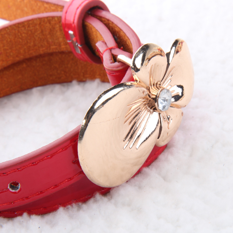 Free Shipping Flower agings decoration belt all-match women's strap japanned leather thin belt