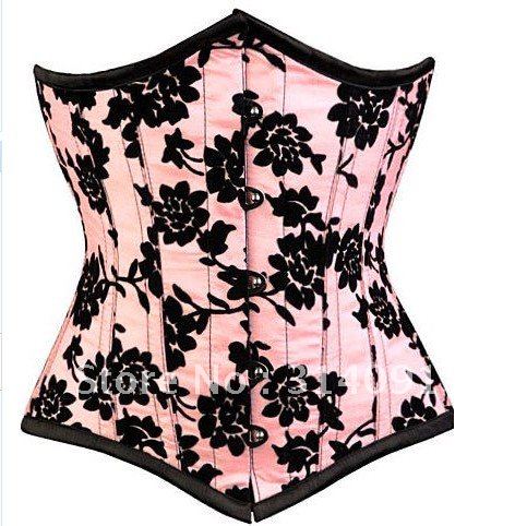 Free shipping!! Flower Lace Boned Corset White Sexy Lingerie corset bustier Wholesale retail 8182