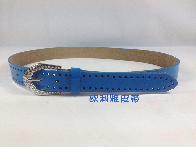 Free shipping for china air post mail/ leather belt for woman/ Genuine leather/crystaldecorate /retail or wholesale