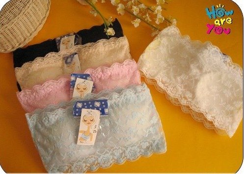 free shipping for lace women tube top(also can use as Bra)