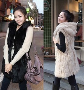 free shipping for rabbit fur vest; MOQ: 1pcs