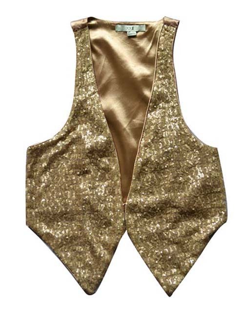 Free shipping Forever hypnotizes himself bling quality satin chaldean small vest 2263