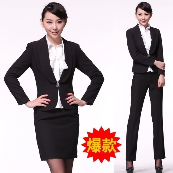 Free shipping Formal ol professional women work wear set dresses fashion uniform professional set 2013 spring