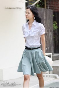 Free shipping Formal work wear women 2013 summer shirt elegant gentlewomen set ol skirt