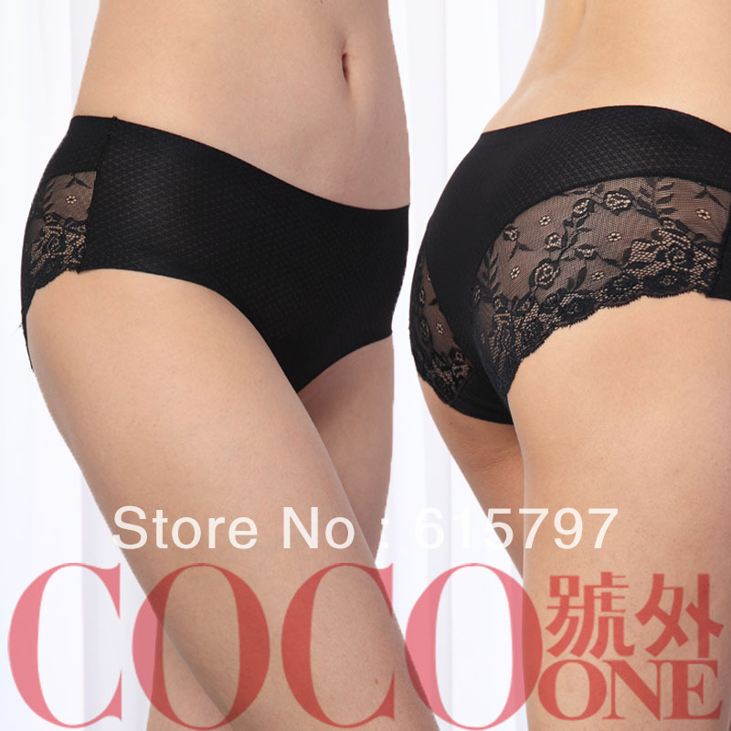 Free shipping Free shipping! Breathable fabric high quality comfortable seamless t lace panties