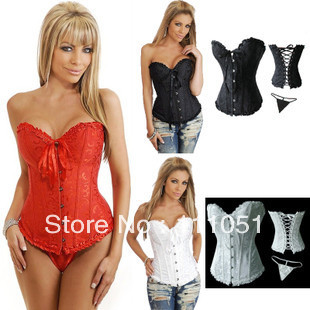 Free Shipping Free shipping this body present and future series black corset corset sexy corset  m