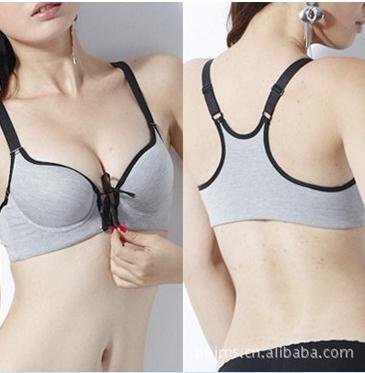 Free shipping front buckle cotton sexy yoga exercise bra underwear