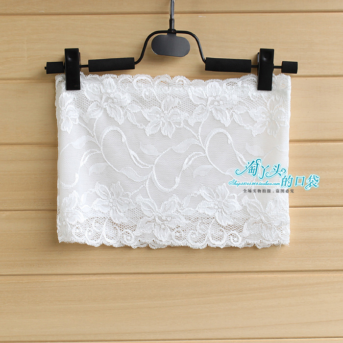 free shipping Full lace flower super soft basic tube top tube top bra top basic