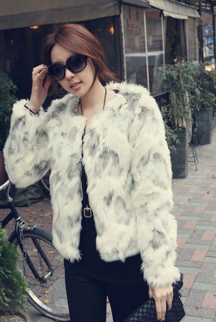 FREE SHIPPING! Fur coat 2012 medium-long rabbit fur coat vest short design female fur overcoat