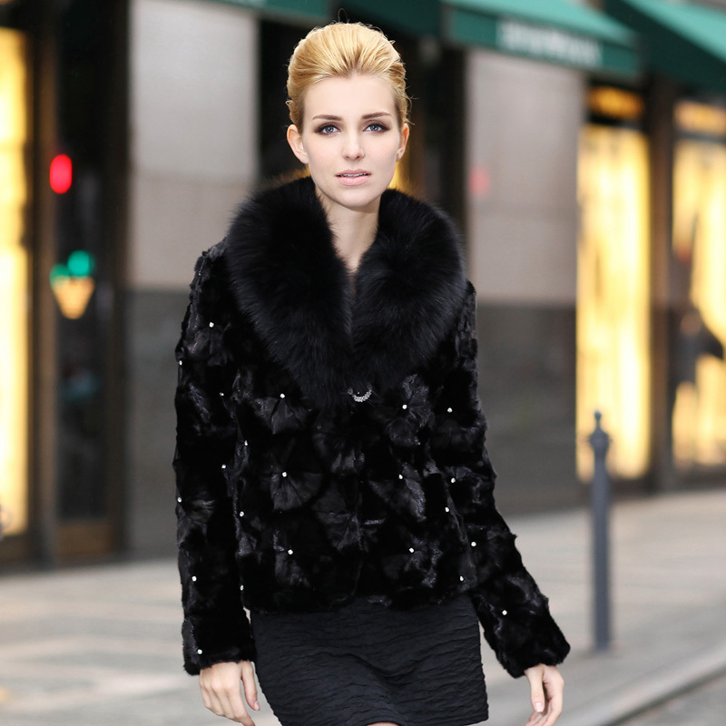 free shipping Fur coat fight mink fur overcoat Women 2012 autumn and winter mink douhua