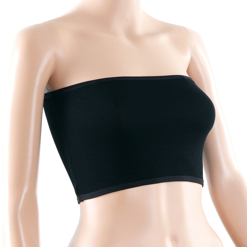 Free Shipping G436 all-match 100% cotton tube top underwear top shoulder strap basic spaghetti strap tube top tube top