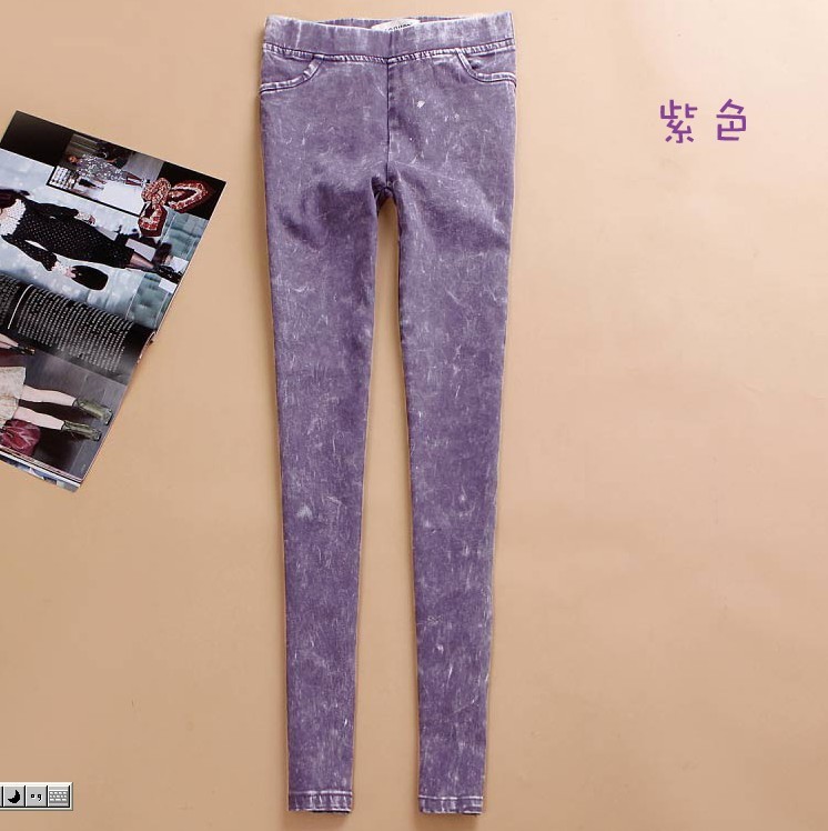 Free Shipping G633 fashion elastic waist pencil pants slim skinny pants elegant butt-lifting trousers tight