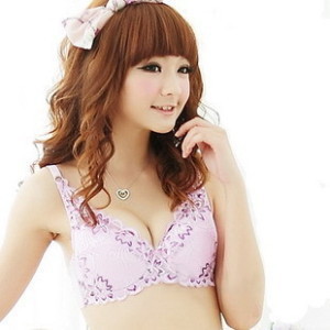 Free shipping gathered in thin underwear 3/4 cup B C D cup (thin cup)