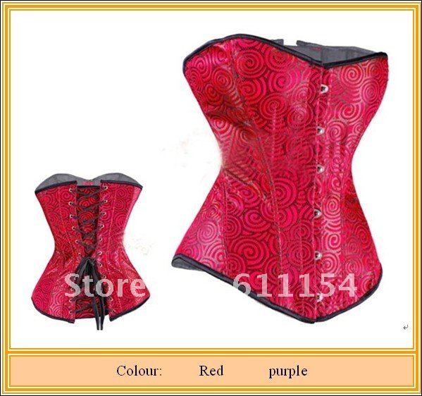 Free shipping! Gorgeous Full Steel Boned Corset Purple Sexy Corset  !wholesale